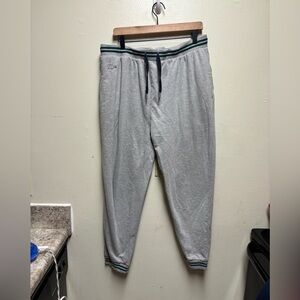 Lacoste Sweatpants Men’s XL Gray Tapered Fit Jogger Lounge Pants Sleepwear 25L